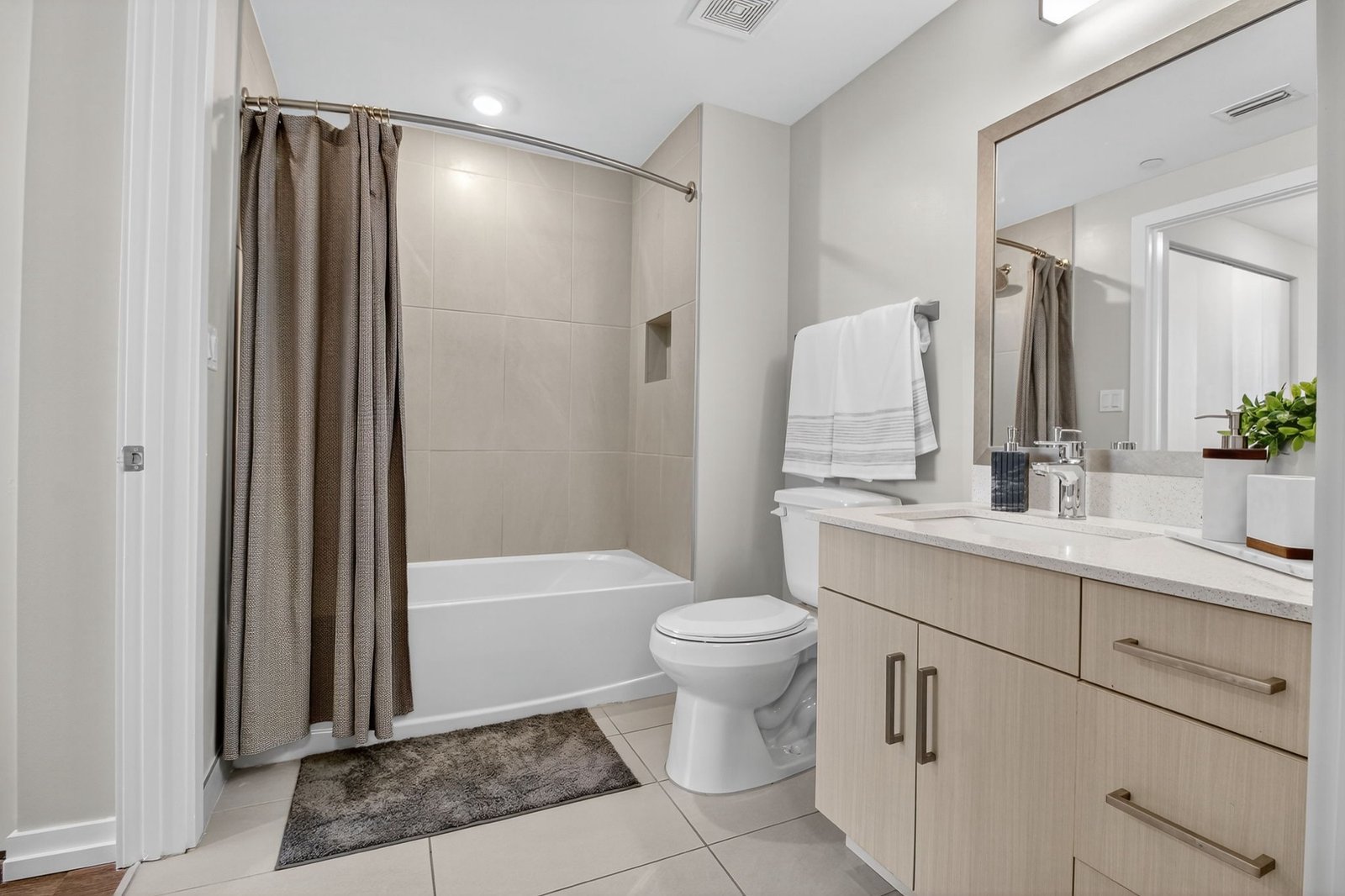Spa-style bathroom