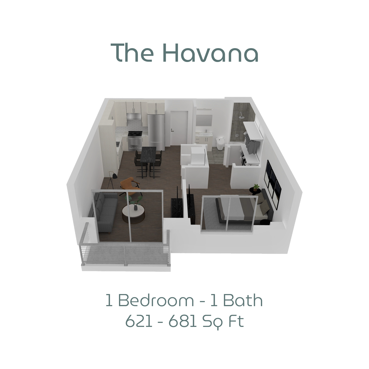 The Havana floor plan at Centralis Residences