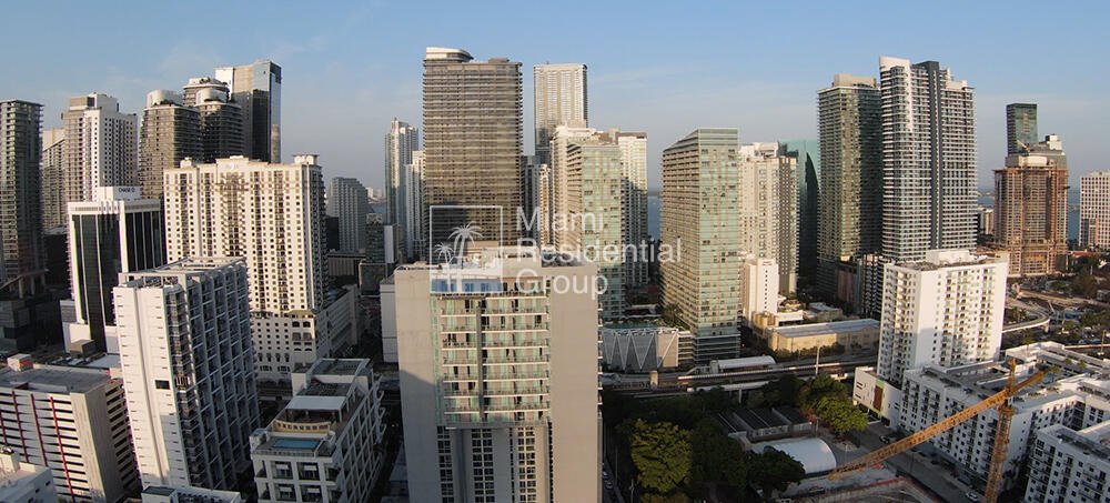 Vista este desde las residencias hacia Brickell