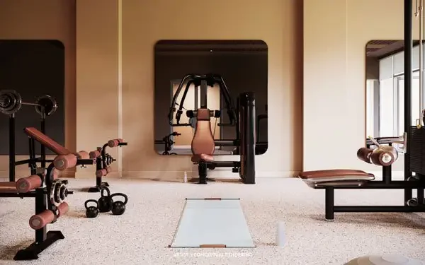 Gimnasio con equipos de última generación